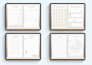 design custom digital planner, printable journal design, calendar and workbook